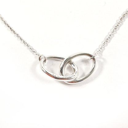 Tiffany & Co. Tiffany Double Loop Elsa Peretti Necklace In 925 Sterling Silver