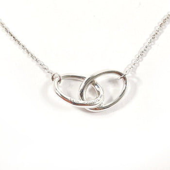 Tiffany & Co. Tiffany Double Loop Elsa Peretti Necklace In 925 Sterling Silver
