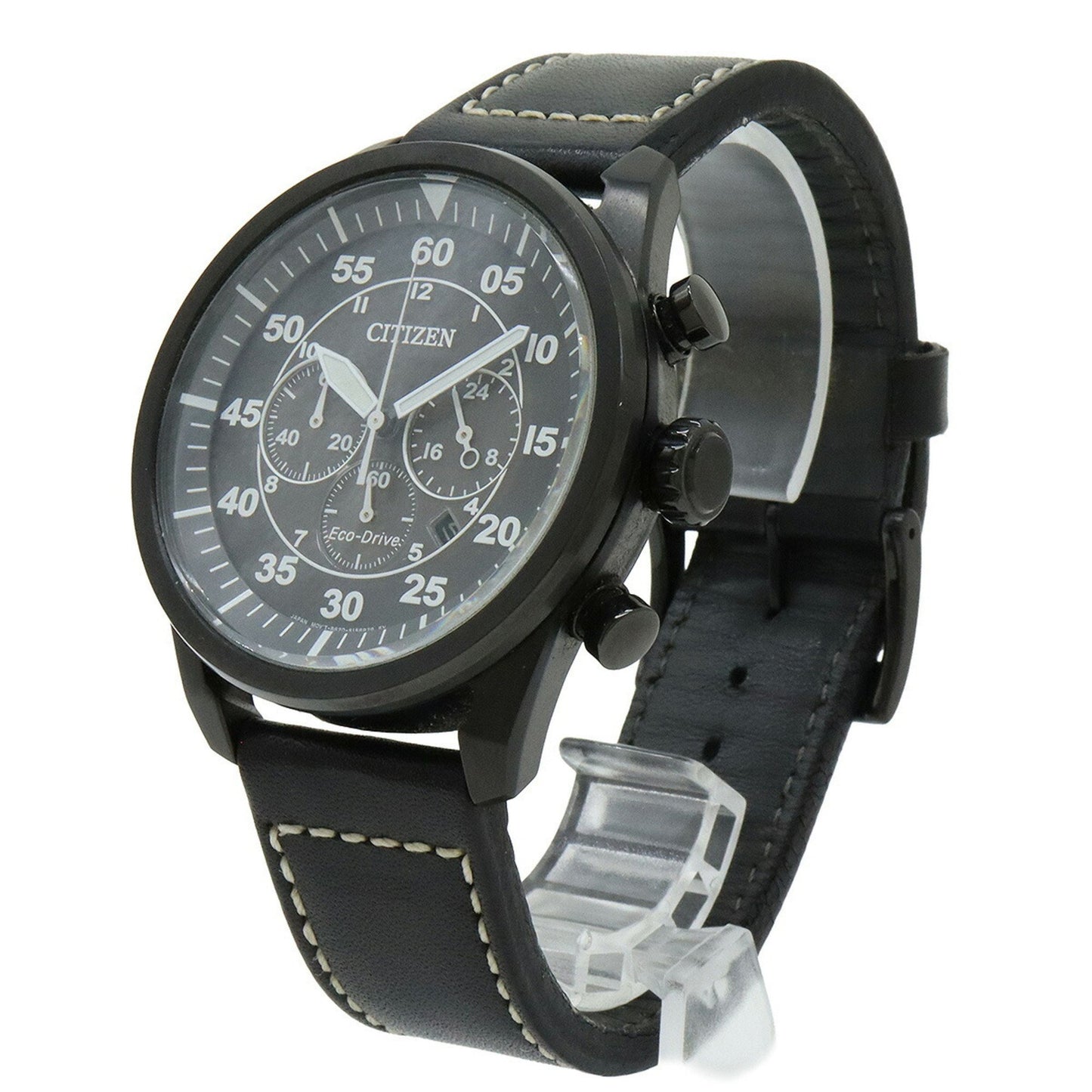 Citizen Eco-Drive Avion Radio-Controlled Solar Watch With Black Dial