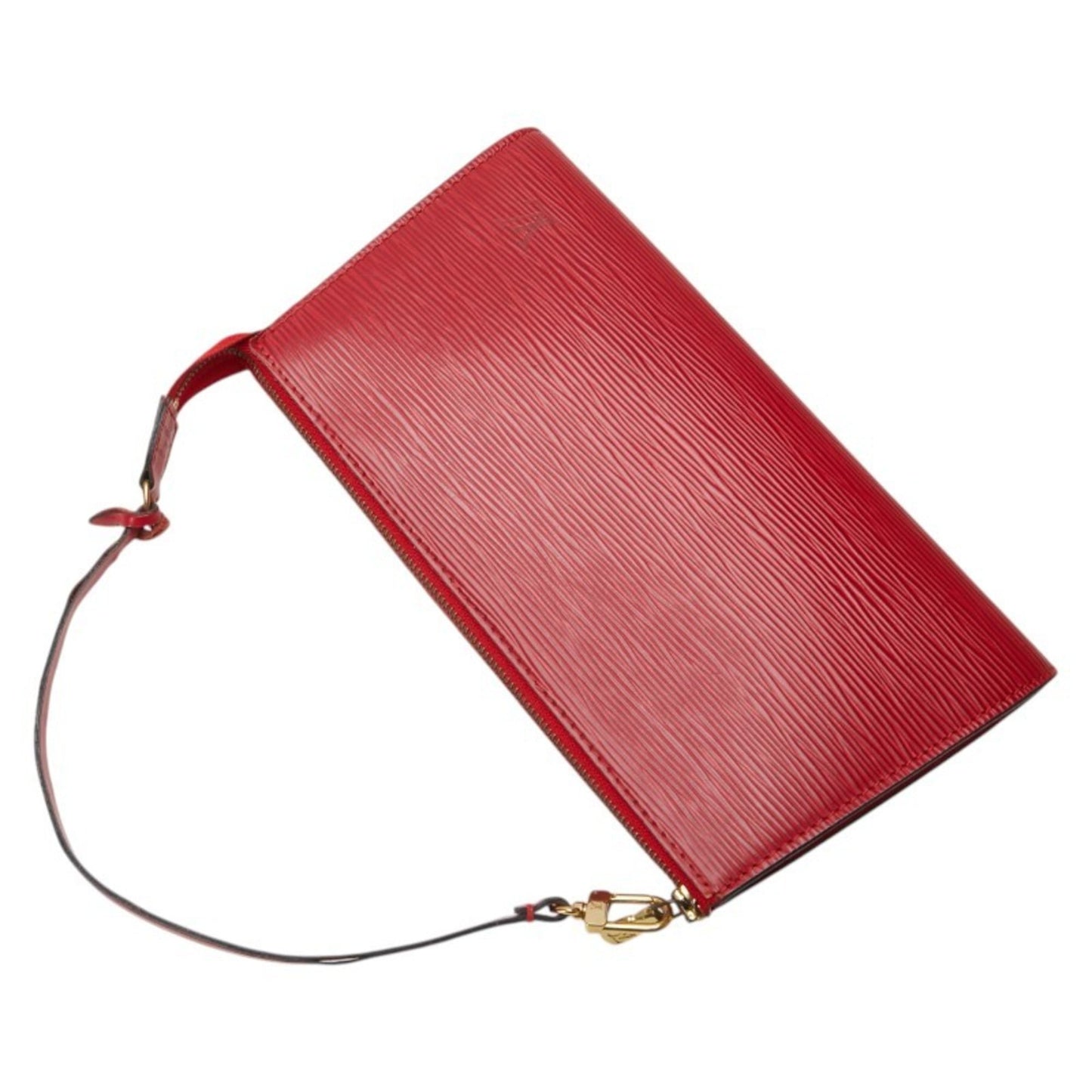 Louis Vuitton Epi Pochette Accessory Pouch Handbag M52947 Castilian Red Leather