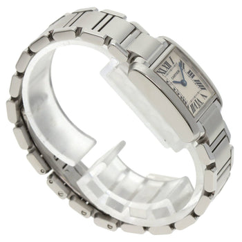 Cartier Tank Franaise W51008Q3 Sm Stainless Steel Watch