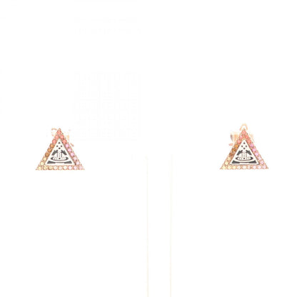 Vivienne Westwood Accessories Orb Earrings With Gold-Plated Rhinestones For Women