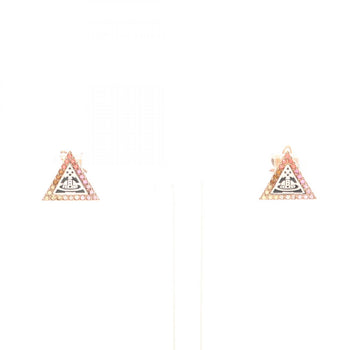 Vivienne Westwood Accessories Orb Earrings With Gold-Plated Rhinestones For Women