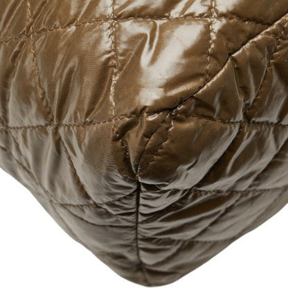 Burberry Logo Plate Shoulder Bag Khaki Black Nylon