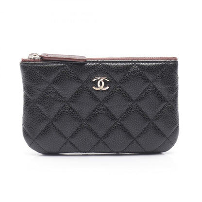 Chanel Matelasse Pouch Bag In Calfskin Leather