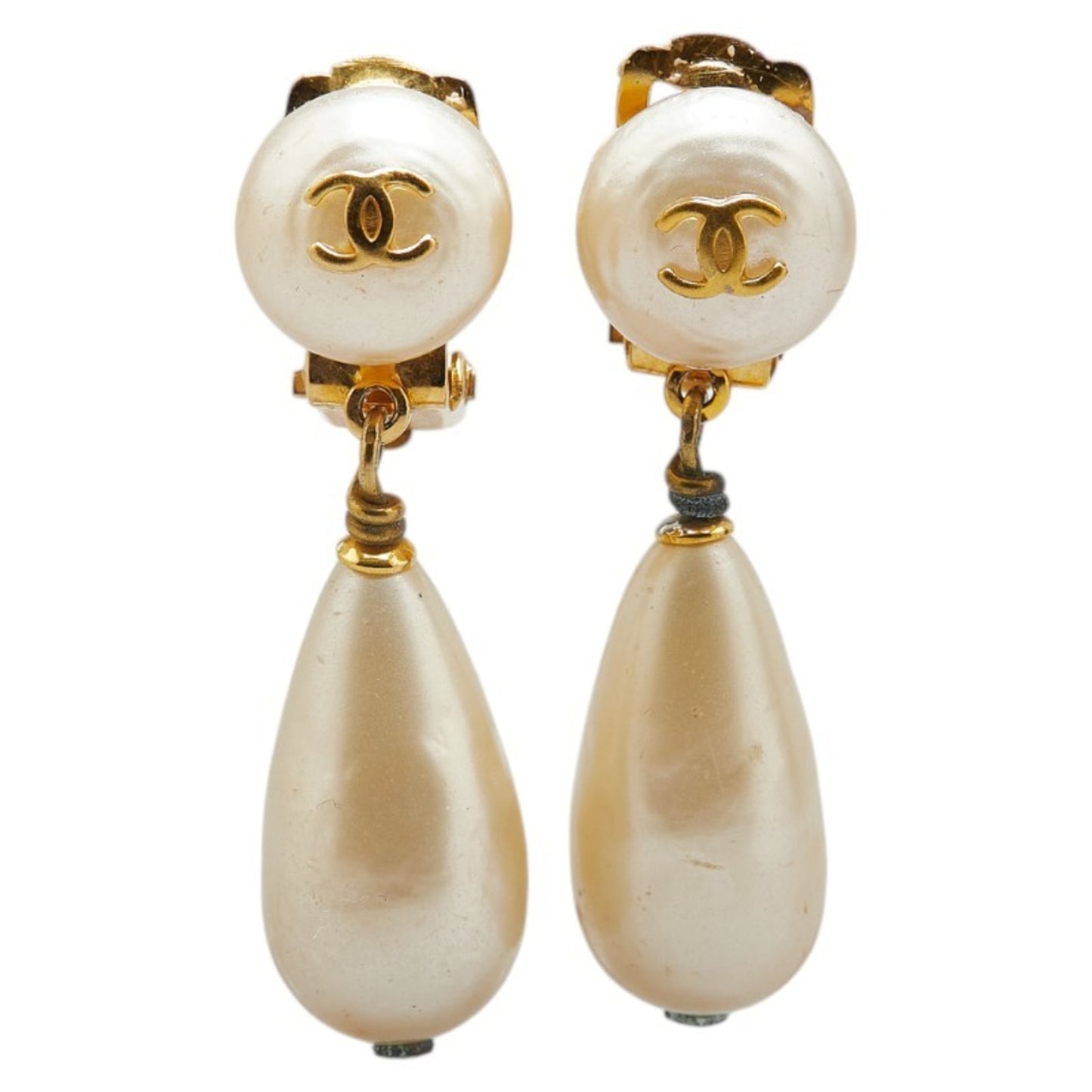 Chanel Coco Mark Pearl Earrings