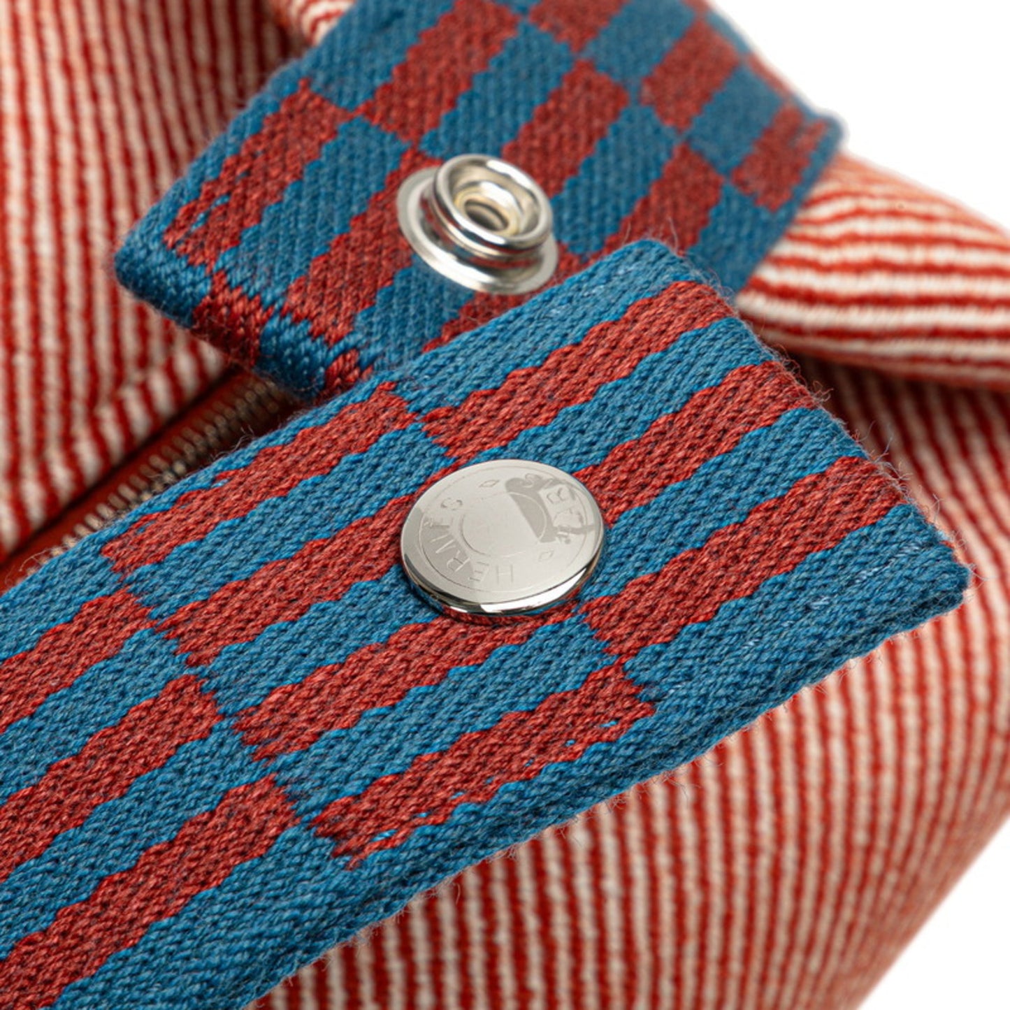 Hermes Brid A Black Gm Handbag In Orange