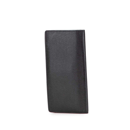 Louis Vuitton Taiga Portefeuille Brazza Long Wallet M32572 Ardoise Black Leather