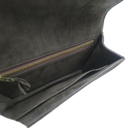 Hermes 1974 ?D Stamped Dobris Brown Clutch Bag 0160Hermes