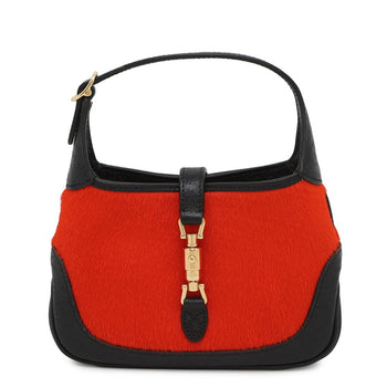 Gucci Jackie 1961 Mini Handbag In Pony Leather (637092) - Black