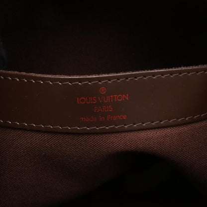 Louis Vuitton Naviglio Shoulder Bag Coated Canvas Leather Damier