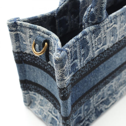 Christian Dior Dior Bo Tote Book Tote Mini Handbag Denim