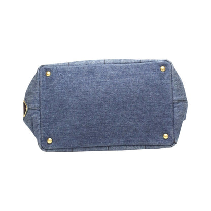 Prada Tote Bag Canapa Denim 1Bg439 Blue