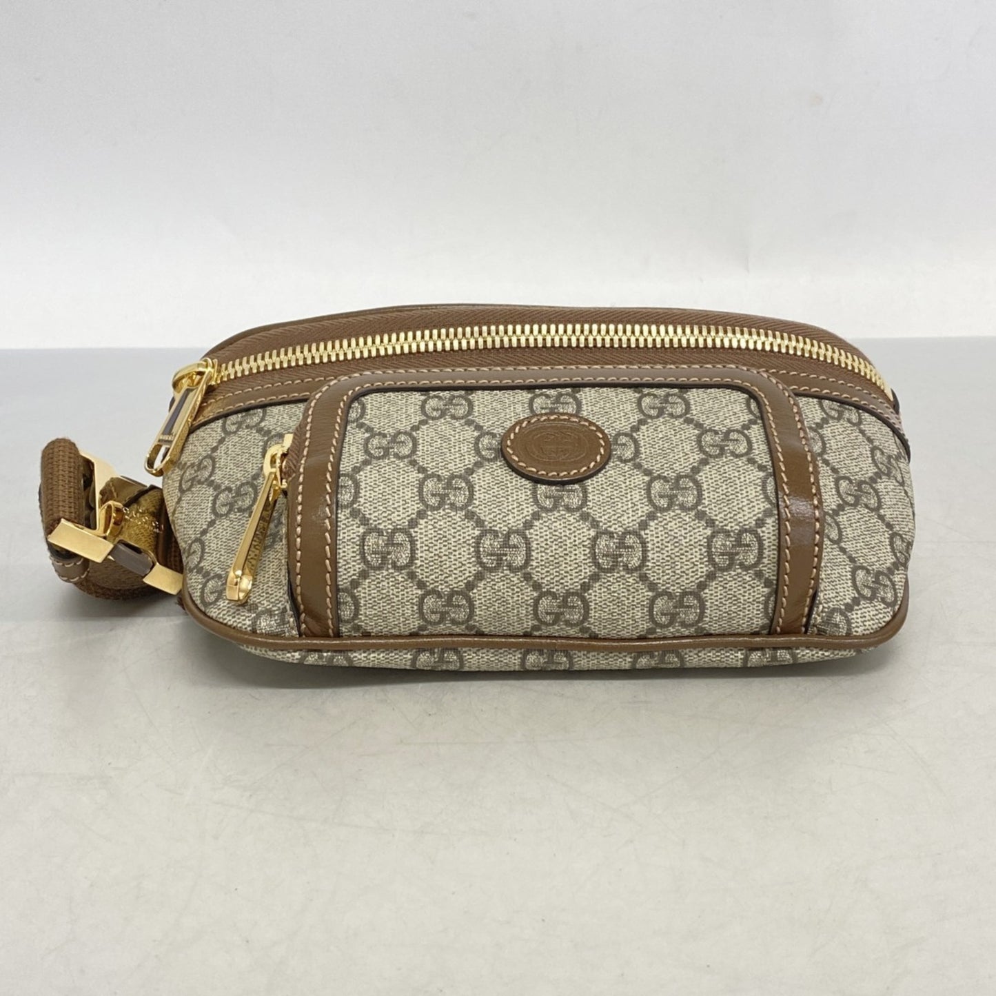Gucci Gg Supreme Interlocking G Waist Bag 682933 Brown