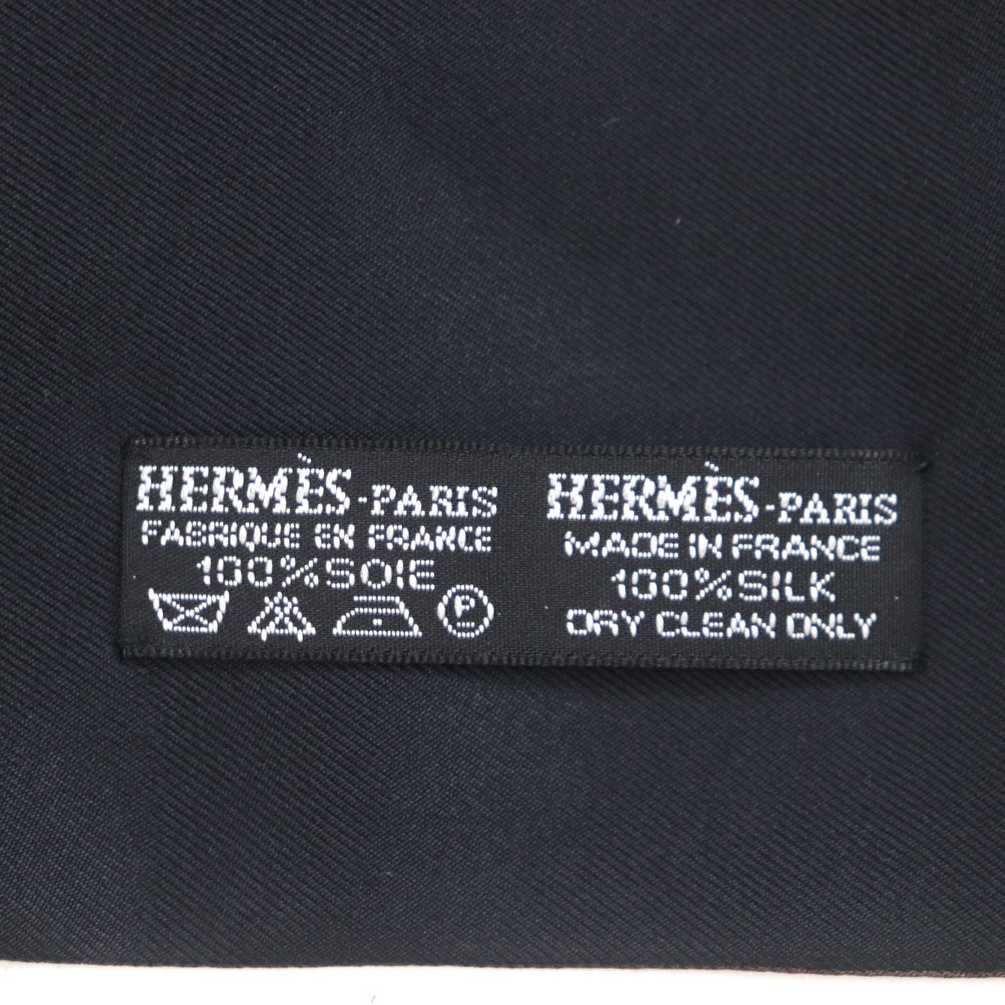 Hermes 100% Silk Reversible Scarf With Logo Print