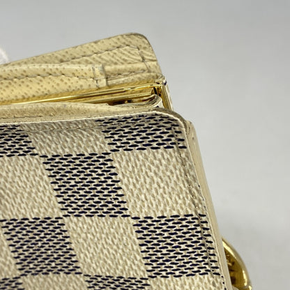 Louis Vuitton Damier Azur Portefeuille Viennois Wallet N61676 White