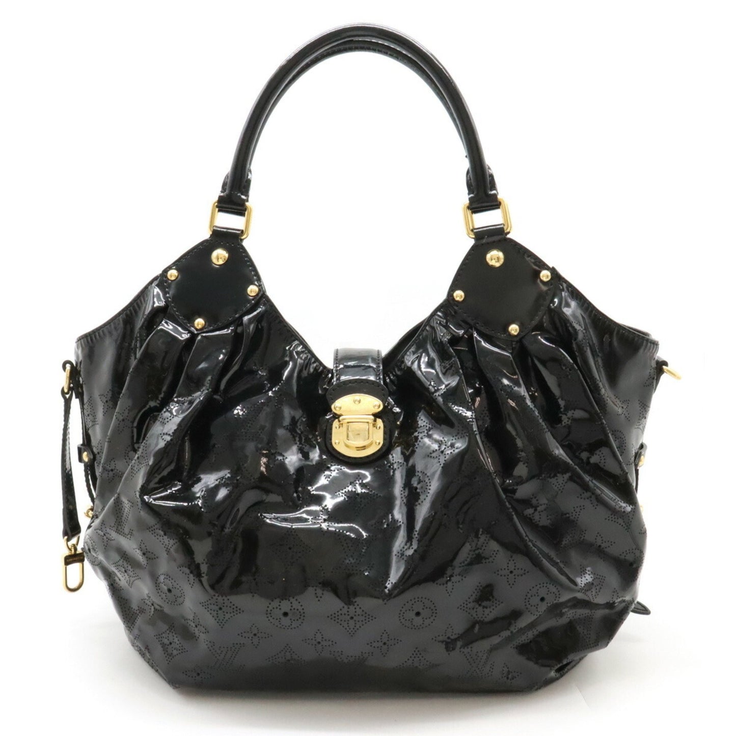 Louis Vuitton Louis Vuitton Monogram Mahina Surya L Tote Bag Shoulder Patent Leather Noir Black
