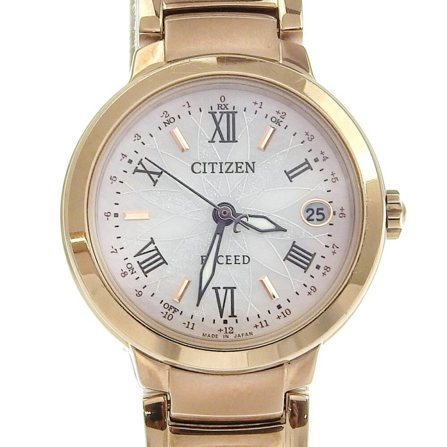 Citizen Exceed Date Eco-Drive Es9322 57W White