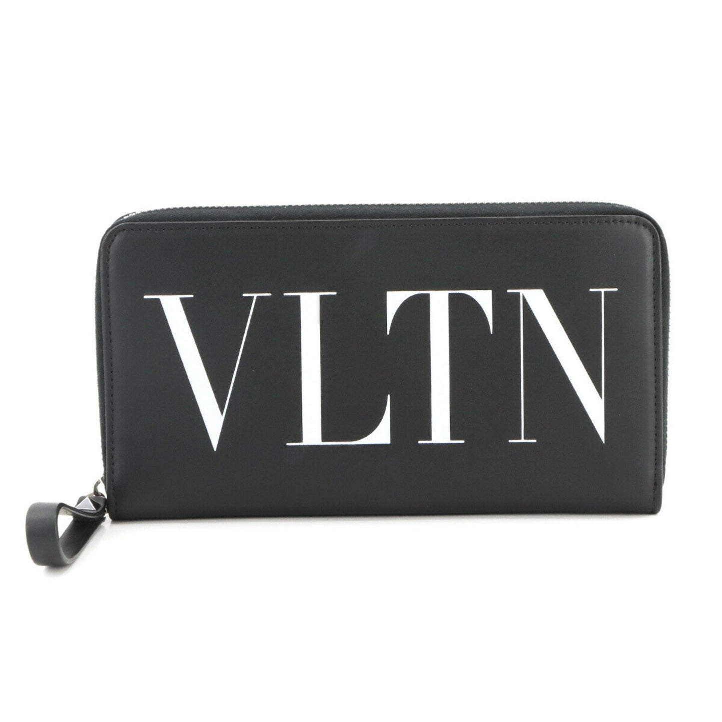 Valentino Garavani Vltn Round Long Wallet In Leather