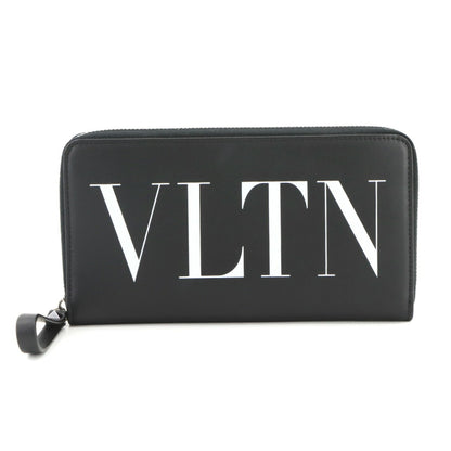 Valentino Garavani Vltn Round Long Wallet In Leather