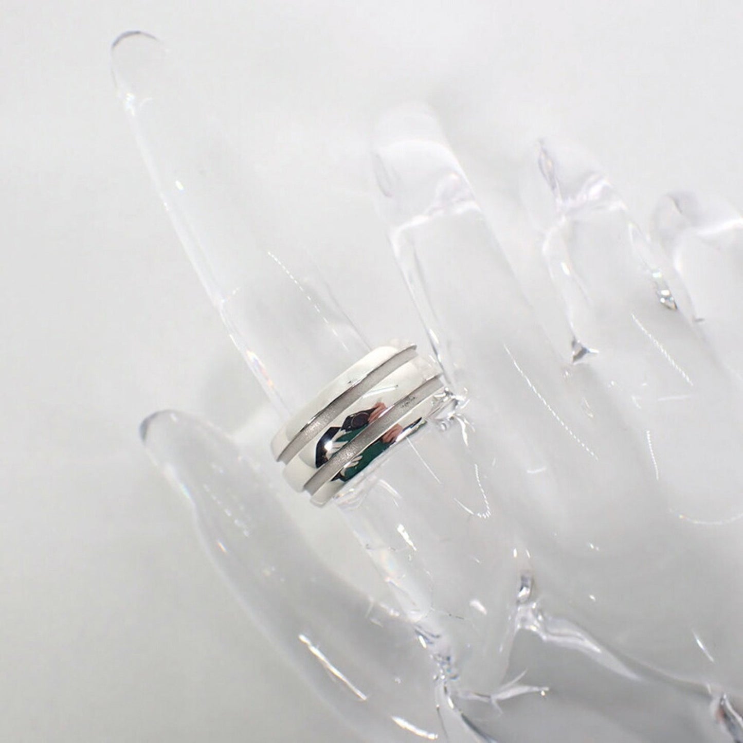 Tiffany 925 1837 Double Line Ring Size 10