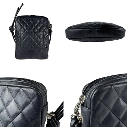Chanel Shoulder Bag Cambon Line Lambskin Black