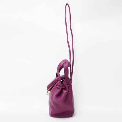 Bottega Veneta Purple Beak Handbag/Shoulder Bag In Leather