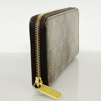 Louis Vuitton Monogram Zippy Wallet M41895 Brown Fuchsia