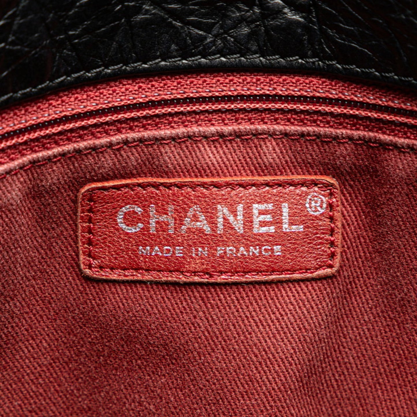 Chanel Coco Mark Tote Bag Black Leather