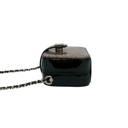 Unused Chanel Coco Patent Leather Enamel Lam Chain Mini Shoulder Bag