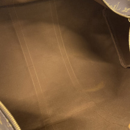 Louis Vuitton Monogram Keepall 55 Boston Bag M41424 Brown