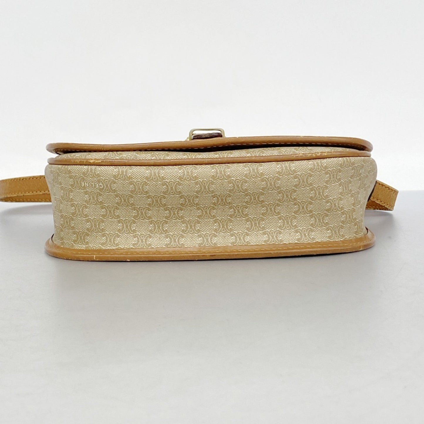 Celine Shoulder Bag Macadam Beige Light Brown