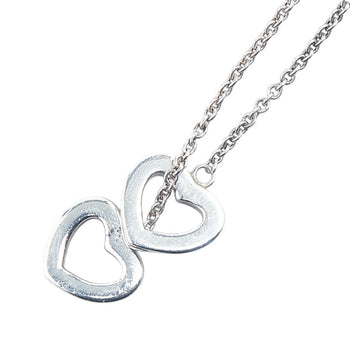 Tiffany Heart Link Lariat Necklace In 925 Sterling Silver