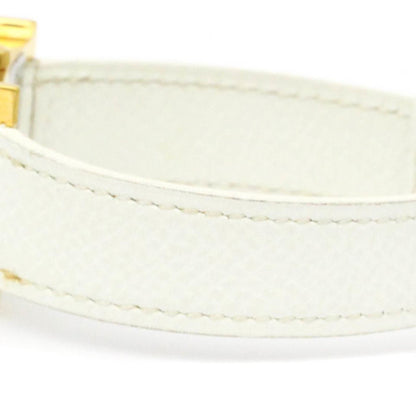 Hermes H Watch Gold Plated Leather Quartz