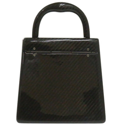 Salvatore Ferragamo Gancini Do-21 9746 Carbon Black Handbag 1537Salvatore