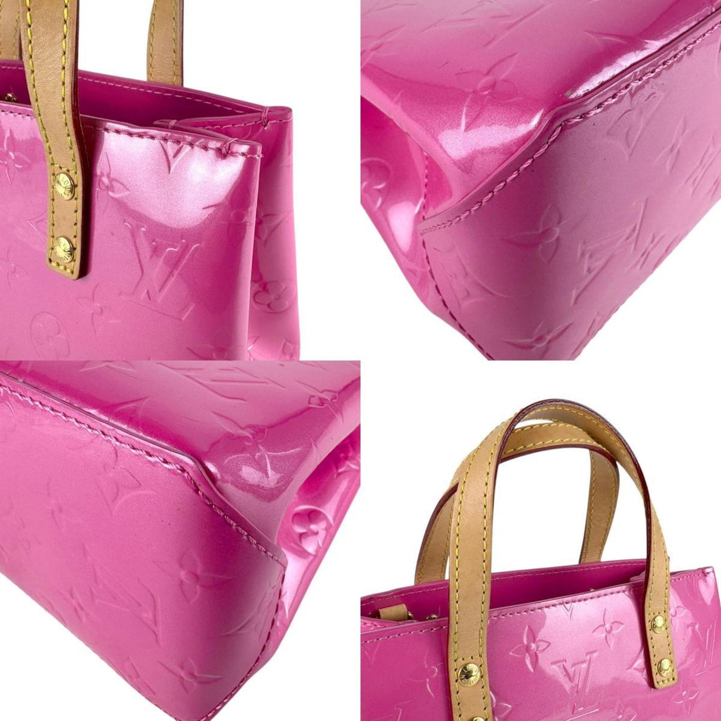 Louis Vuitton Louis Vuitton Handbag/Shoulder Bag Lv Remix Monogram Vernis Reed Pm Neon Pink