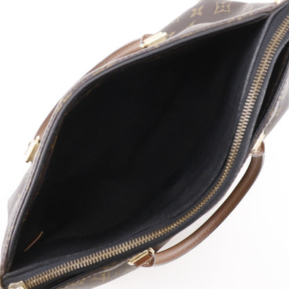 Louis Vuitton Pallas Handbag Shoulder Bag M41064 Monogram Canvas Noir Made In Usa 2015 Brown Sd0155
