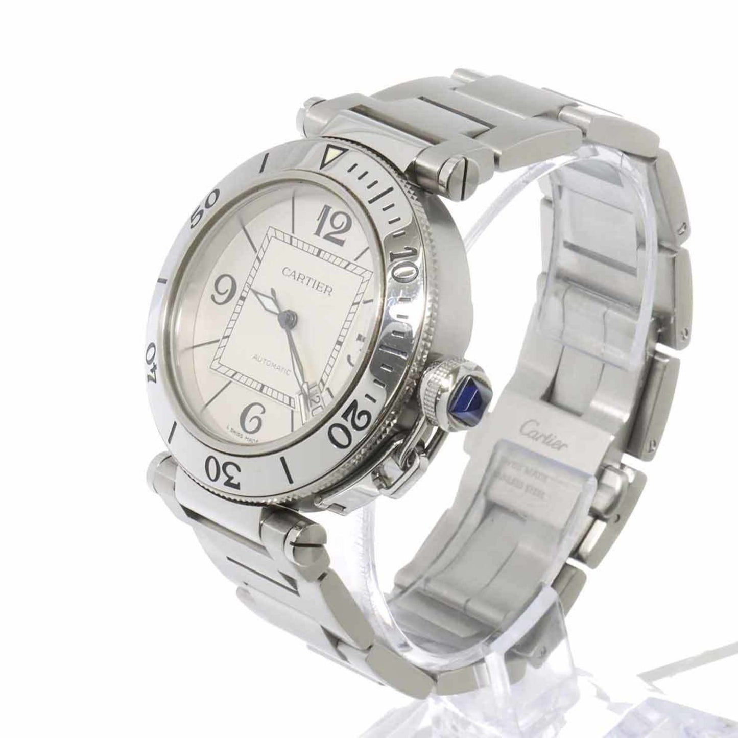Cartier Pasha Seatimer W31080M7 Men'S Watch With Date Display