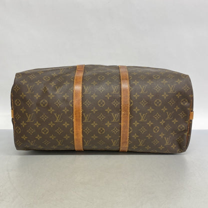 Louis Vuitton Monogram Keepall Bandouliere 50 Boston Bag M41416 Brown