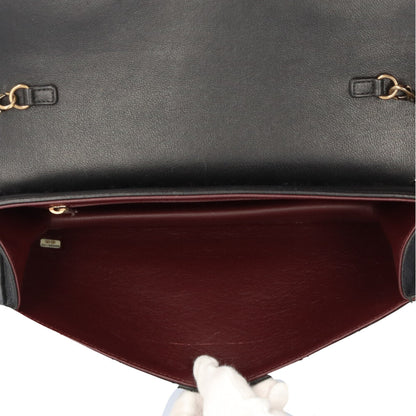 Chanel Matelasse Shoulder Bag Leather Black