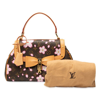 Louis Vuitton Monogram Cherry Blossom Sac Retro Pm Handbag M92012 Brown Multicolor Leather