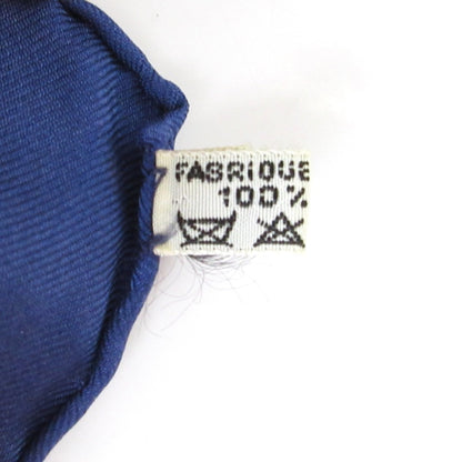 Hermes Carr 90 Etriers Stirrup Silk Scarf/Muffler Blue