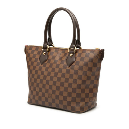 Louis Vuitton Damier Saleya Pm Handbag N51183 Brown Leather