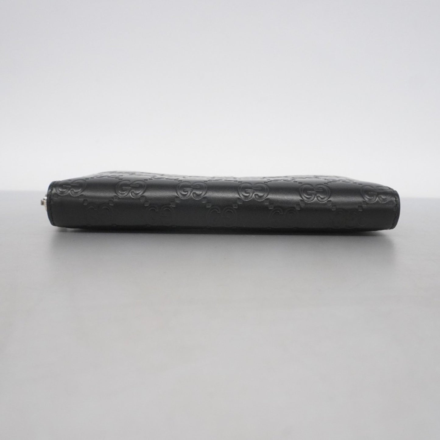 Gucci Long Wallet Guccissima 473928 Leather Black