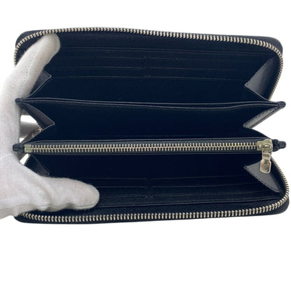 Louis Vuitton M61857 Zippy Wallet Round Long Black