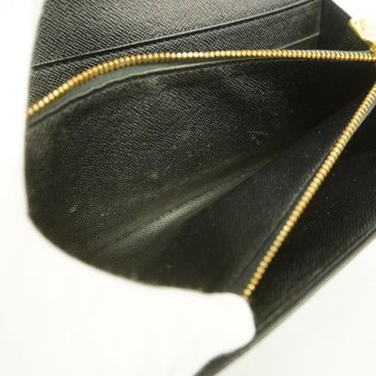 Louis Vuitton Epi Leather Long Wallet Porte Monnaie Credit M63592 Noir