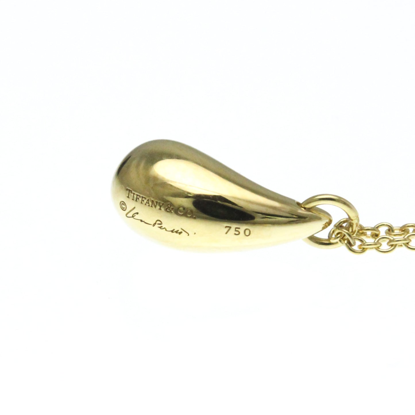 Tiffany Teardrop Necklace Yellow Gold (18K) No Stone Women