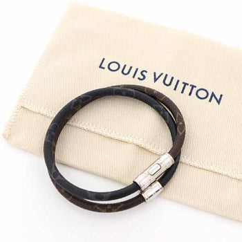 Louis Vuitton Keep It Bracelet Monogram Eclipse Macassar Brown Black S