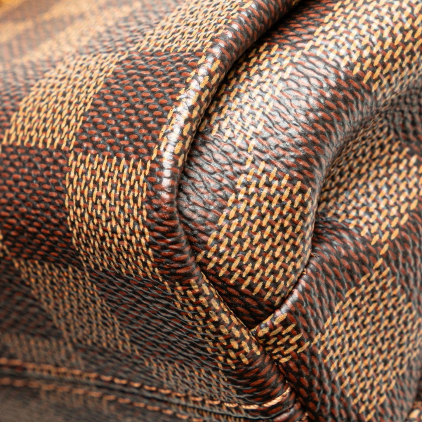 Louis Vuitton Damier Croisette Pm Handbag Shoulder Bag N53000 Brown Pvc Leather