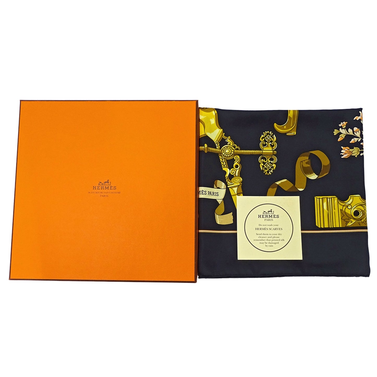 Hermes Herms Carr 90 Copeaux Scarf